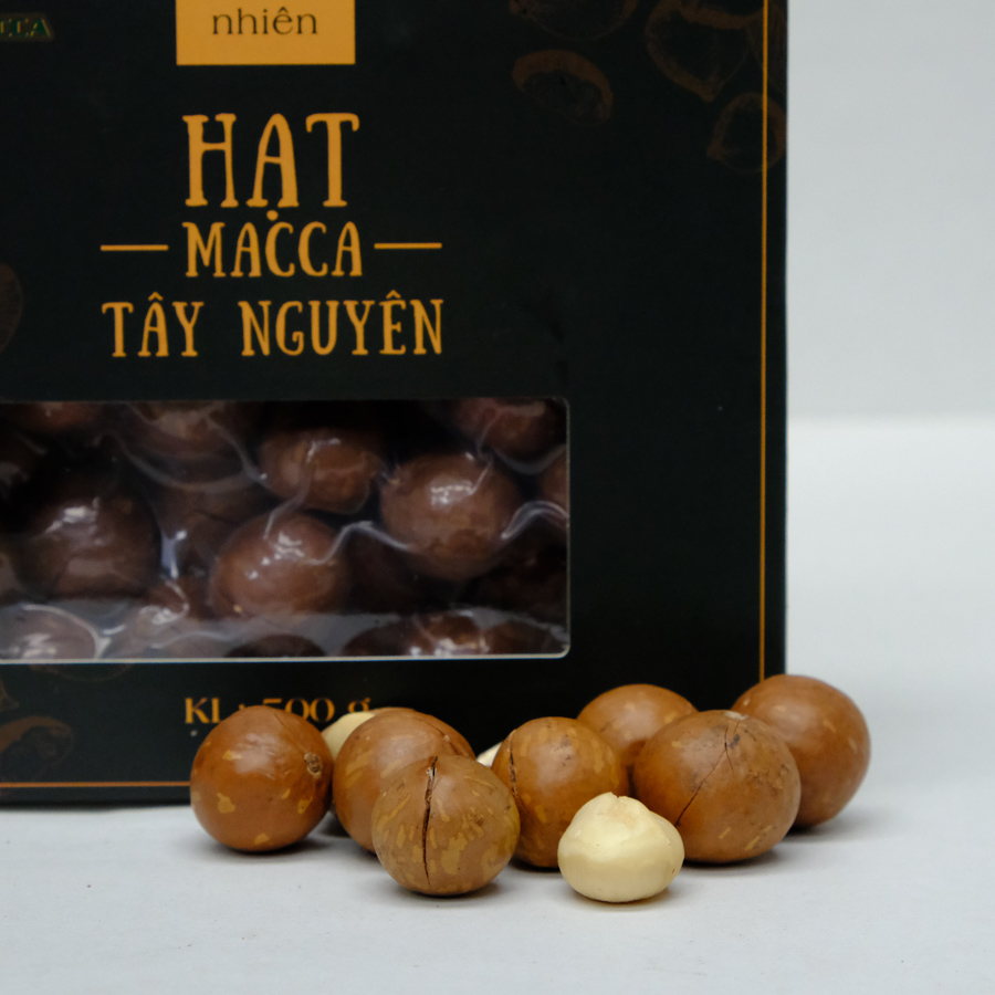 Macca sấy nứt size 26-28 mm   Hộp 500g 